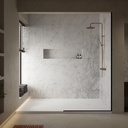 Orion Corian® Made-to-measure Shower Tray Front