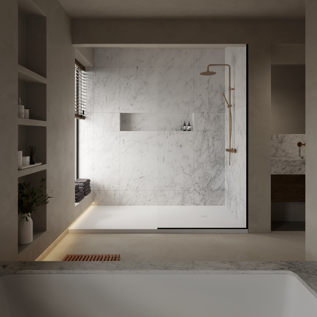 Orion Corian® Made-to-measure Shower Tray Overview