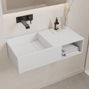 Jacobs Wall hung Washbasin White 80  Side