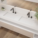 Gliese Slim Corian® Double Wall-Hung Washbasin