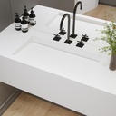 Sagitta Deep Corian® Single Wall-Hung Washbasin