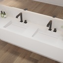 Aquila Deep Corian® Double Wall-Hung Washbasin