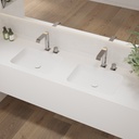 Orion Deep Corian® Double Wall-Hung Washbasin