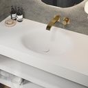 Delta Slim Corian® Single Wall-Hung Washbasin
