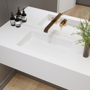 Biham Deep Corian® Single Wall-Hung Washbasin