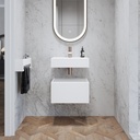Gaia Corian® - Meuble de salle de bain | 1 tiroir - Taille Mini