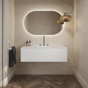Gaia Classic Edge - Set mobile & lavabo in Corian® | 1 cassetto