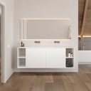 Apollo Classic Edge Vanity Unit with Corian® Basin | 4 Drawers · 4 Shelves
